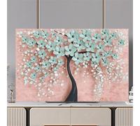 Hiseng TV Protector Cover Pattern, Dust Cover for 32" to 80"TV Dust-Proof TV/PC Display Protector Screen Cover Indoor Living Room Decoration (32 inch,Oil painting)