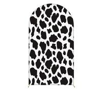 Hiseng Wedding Arch Cover Backdrop, Animal Prints Reversible Fitted Arch Cover for Top Backdrop Stand Covers for Party Baby Shower Birthday Decoration (Cow Print,5ft(150x65cm))