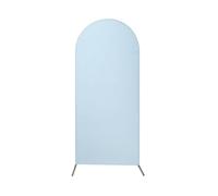 Hiseng Wedding Arch Cover Backdrop,White Spandex Fitted Arch Cover for Top Backdrop Stand Covers for Wedding Party Baby Shower Birthday Decoration (Blue,5ft(150x65cm))