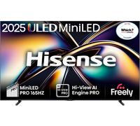 Hisense 100U8QTUK 100" ULED Mini LED Smart TV, 4K Ultra HD, Black, D Rated D