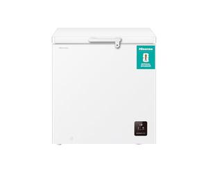 Hisense 198L Chest Freezer, Freestanding Freezer with Lockable Lid, Counterbalanced Top Lid, 24 Hour Power Failure Safe, FC200N1AWE1, White