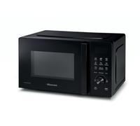 Hisense 20L Freestanding Microwave Oven, H20MOBSD1H, 700W, 9 Functions, Left Door Opening, LED Display with Buttons, Black