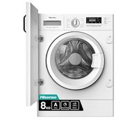 Hisense 3 Series WF3M841BWI Integrated 8kg Washing Machine with 1400 rpm - White - A Rated, White