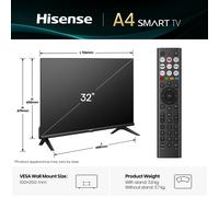 Hisense 32" E4QTUK FHD LED TV with Freely