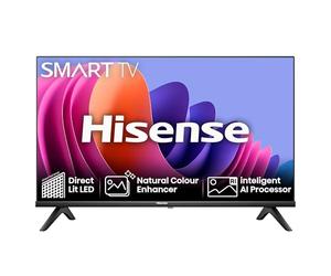 Hisense 32 Inch Smart TV 32A4NTUK - HD Resolution, Natural Colour Enhancer, DTS Virtual:X & Dolby Audio, AI Sports Mode, VIDAA OS with Youtube, Netflix and Disney+ and Freeview Play (2024 Model)