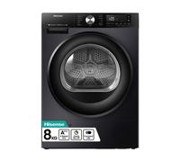 HISENSE 3S Series DH3S802BB3 WiFi-enabled 8 kg Heat Pump Tumble Dryer - Black, Black