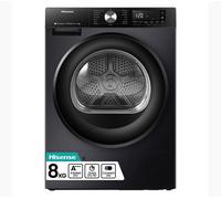 HISENSE 3S Series DH3S802BB3 WiFi-enabled 8 kg Heat Pump Tumble Dryer - Black, Black