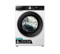 Hisense 3S WiFi Series WF3S8043BW 8 KG Front Load Washing Machine Durable Inverter, Steam Wash, Quick Wash, 19 Programmes 1400 RPM White Energy Rating A