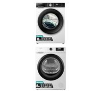 Hisense 3S WiFi Series WF3S8043BW 8 KG Front Load Washing Machine + Hisense DH1Q802BW2 60cm Freestanding 8 KG Heatpump Front Load Tumble Dryer