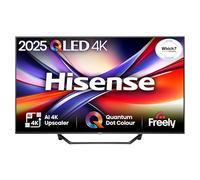 Hisense 43" 43A7QTUK QLED Smart AI TV - 4K Direct Lit Viewing, Quantum Dot Colour, Hi-View AI Engine, Dolby Vision, Dolby Atmos with with Freely, Disney +, YouTube, Netflix