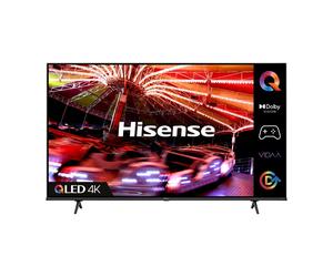 Hisense 43" 4K QLED Smart TV 43E7HQTUK - Dolby Vision & Atmos, Quantum Dot Color, Black