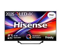Hisense 43A7QTUK QLED Smart AI TV with Freely (2025 Model)