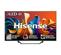 Hisense 43 Inch 4K QLED Smart TV 43A7NQTUK - Quantum Dot Colour, 4K AI Processor, Dolby Vision Atmos, Smooth Motion, Sports Mode, Vidaa OS with Freely, Youtube, Netflix and Disney+ (2024 Model)