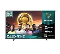 Hisense 43E7Q QLED 43-inch Smart TV, Dolby Vision, Dolby Atmos, Game Plus Mode, 60Hz VRR 120fps, Sport Mode, AI Soft Monitoring, Bluetooth and HDMI 2.1, Alexa Voice Control