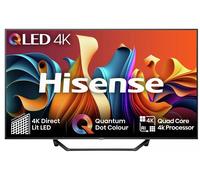 Hisense 4K SMART QLED TV 65A7NQTUK 65" Ultra HD HDR Freely TV Black [EEK: E]