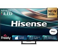 Hisense 50" 50Q8STUK MiniLED 144Hz 4K Ultra HD AI Smart TV with Freely, Netflix, Disney+ and YouTube - Hi-QLED MiniLED, Built-in Subwoofer, Hi-View AI Engine, Hi-QLED Colour, Hands-Free Voice Control