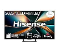 Hisense 50" 50U7QTUK MiniLED QLED 144Hz Smart AI TV - Hi-View AI Engine, 144Hz Game Mode PRO, 2.1 Channel, Dolby Atmos, Quantum Dot Colour, Anti-Reflection with Freely, Disney +, YouTube, Netflix