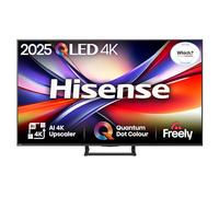 Hisense 55" 55A7QTUK QLED Smart AI TV - 4K Direct Lit Viewing, Quantum Dot Colour, Hi-View AI Engine, Built in Subwoofer, Dolby Vision, Dolby Atmos with with Freely, Disney +, YouTube, Netflix