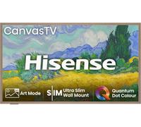 Hisense Canvas 55S7NQTUK 55 inch QLED 4K Ultra HD HDR Smart TV, Teak