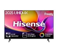 Hisense 55" 55E6QTUK 4K Ultra HD Smart TV AI TV - 4K UHD, Hi-View AI Engine, Precision Colour, AI Smooth Motion, Sports Mode with Freely, Disney +, YouTube, Netflix