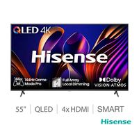 Hisense 55E77NQTUK PRO 55 Inch QLED 144Hz Freely TV BRAND NEW [EEK: F]
