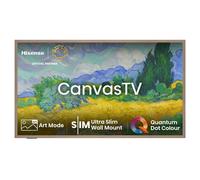 Hisense Canvas 55S7NQTUK 55 inch QLED 4K Ultra HD HDR Smart TV, Teak