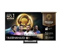 55" HISENSE U7Q PRO Mini LED 4K 165Hz Smart AI TV with Freely - 55U7QTUK PRO, Silver/Grey,Black