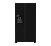 Hisense 562 Litre Side-By-Side American Fridge Freezer - Black RS694N4TBE