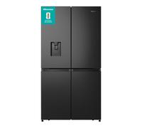 Hisense 609 Litre Four Door American Fridge Freezer - Black RQ758N4SWFE [EEK: E]