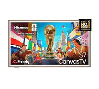 Hisense 65" 65S7NQTUK Canvas TV - 144Hz Game Mode PRO, Art Mode, Styles Swaps Frames, UltraSlim Wall Mount with Freely, Disney +, YouTube, Netflix