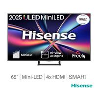 Hisense E8Q 65" 4K Ultra HD MiniLED Smart Freely TV [2025] - 65E8QTUK, Black
