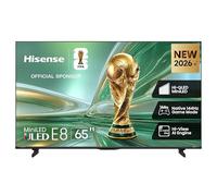 Hisense 65E8S - 65-inch Mini LED Smart TV, Hi-QLED MiniLED, 144Hz Native Gaming Mode, Built-in Subwoofer, Hi-View AI Engine, Total HDR Solution, Filmmaker Mode, Hands-Free Control