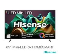 Hisense 65U6NQTUK 65 Inch Mini-LED Freely Smart TV 4K UHD HDR10+ BRAND NEW [EEK: E]