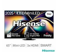 Hisense 65U8Qtuk 65" Mini Led 4K Smart Tv - 165Hz Vrr, Dolby Vision Iq, 90W Dolby Atmos, Vidaa Os, Imax Enhanced
