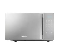 Hisense Digital Solo Microwave Oven - 700W, 20L, Silver, 800W Grill, Automatic Defrost, 9 Auto Cook Menus, Clock & Timer, Easy Clean, H20MOMSS4HGUK