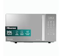Hisense H20MOMSS4HGUK 26cm High, Freestanding Small Combination Microwave Oven - Mirror Silver, Silver