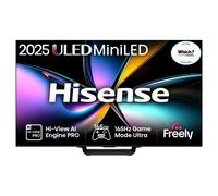 85" HISENSE U7Q PRO Mini LED 4K 165Hz Smart AI TV with Freely - 85U7QTUK PRO, Silver/Grey,Black