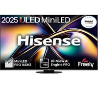 Hisense 85U8QTUK 85" ULED Mini LED Smart TV, 4K Ultra HD, Black, C Rated C