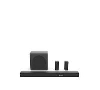 Hisense AX Series Soundbar AX5100Q, 5.1 Channel, 580W, 6.5”Wireless subwoofer included, Dolby Atmos and DTS:X, Sound bar for tv, Black