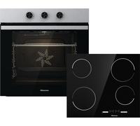 Hisense BI6061CXUK Built In Electric Single Oven and Ceramic Hob Pack - Stainless Steel - A Rated, Stainless Steel