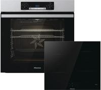 Hisense BI6062HIXUK Built In Electric Single Oven and Induction Hob Pack - Stainless Steel / Black - A Rated, Stainless Steel