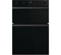 Hisense Built-In Double Electric Oven, 88.5 x 59.5 x 57.5 cm, Black, LED Display, Touch and Rotary Controls, Air Fry Mode, A/A Energy Rating