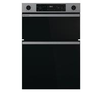 Hisense Built-in Electric Double Oven, 88.5 x 59.5 x 57.5 cm, LED Display, Catalytic Cleaning, Air Fry Mode, Stainless Steel