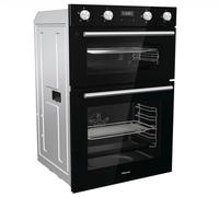 Hisense BID95211BGUK - Black Electric Double Oven - 72L & 38L Capacity - A