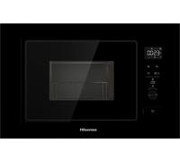 Hisense BIM320G52BGUK 20 Litre 38cm High, Built In Small Microwave With Grill - Black, Black