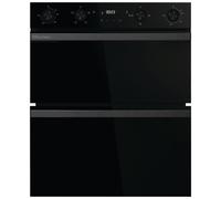 Hisense Built-in Double Electric Oven, 72.3 x 59.5 x 57.5 cm, A/A Energy Rating, LED Display, Touch and Rotary Controls, Air Fry Mode, Black