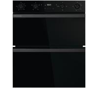 Hisense Built-in Double Electric Oven, 72.3 x 59.5 x 57.5 cm, A/A Energy Rating, LED Display, Touch and Rotary Controls, Air Fry Mode, Black