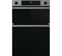 Hisense Built-in Electric Double Oven, 88.5 x 59.5 x 57.5 cm, LED Display, Catalytic Cleaning, Air Fry Mode, Stainless Steel
