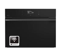 Hisense Hi8 BlackLine BIM4AH8UKWF Wifi Connected Built In Compact Electric Single Oven with Microwave Function - Jet Black, Black
