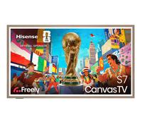 Hisense Canvas 55S7NQTUK 55 inch QLED 4K Ultra HD HDR Smart TV, Teak
